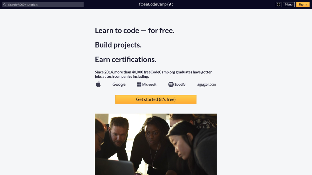 1. FreeCodeCamp (Koding)