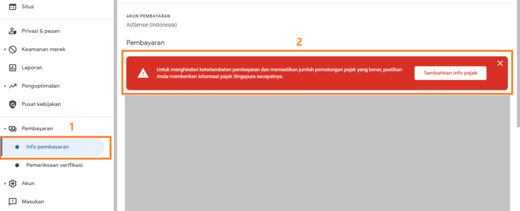 Tambahkan Info Pajak