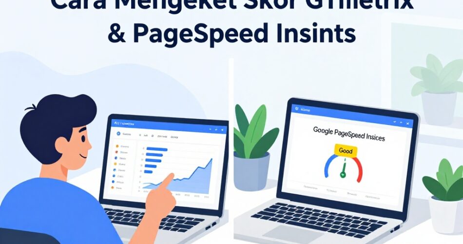 cara mengecek skor GTmetrix dan Google PageSpeed Insights