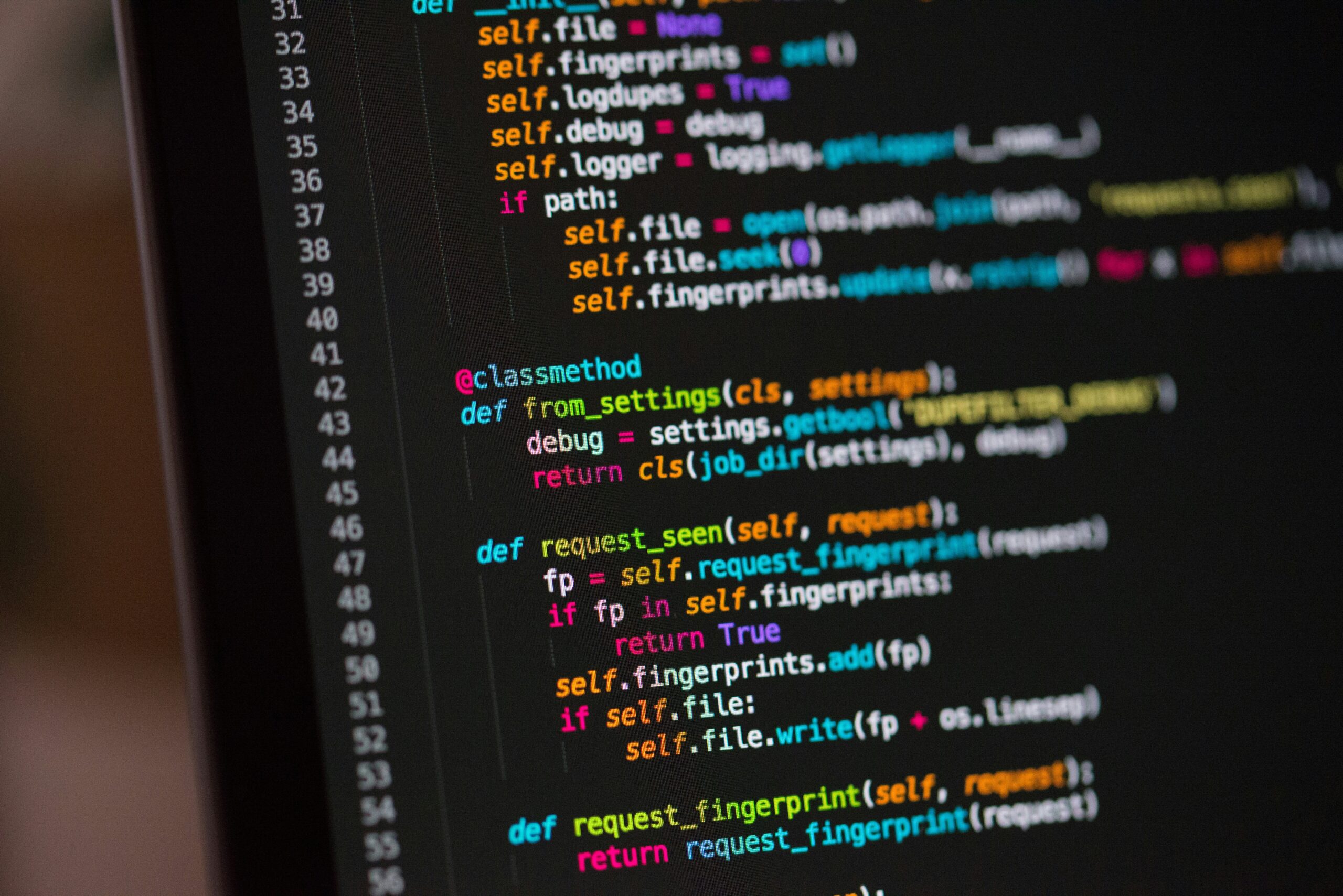 Kode program untuk analisis kebutuhan Rust TypeScript Python