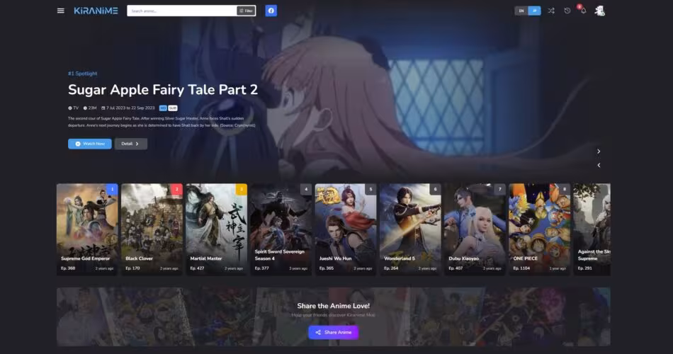 is kiranime the best anime streaming wordpress theme