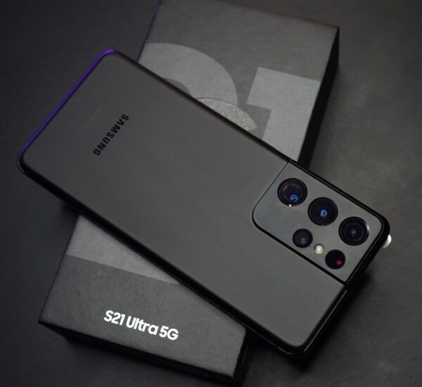 Samsung Galaxy S27 Ultra Pro smartphone mockup showing premium titanium design and large display