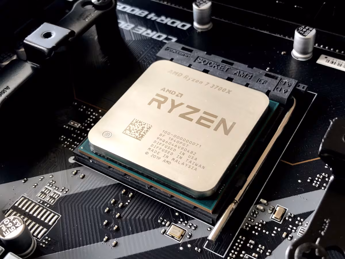 Close-up of GPU cooling components containing rare-earth magnets