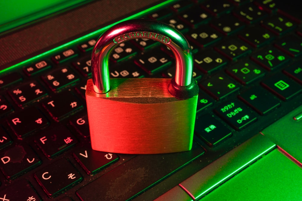 Digital padlock interface contrasting network perimeter with identity access control